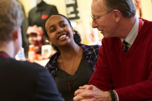 Head of School with Upper School girl