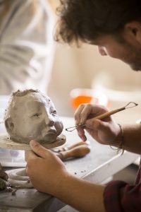 Upper School art class