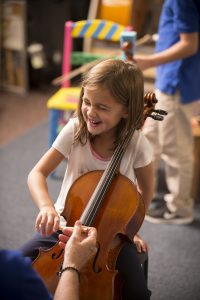 Girl at Suzuki Lesson